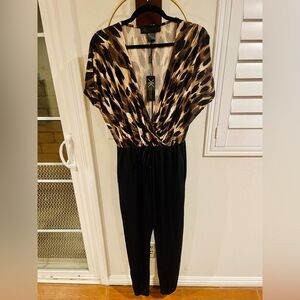 Kardashian Kollection Animal Print Jumpsuit